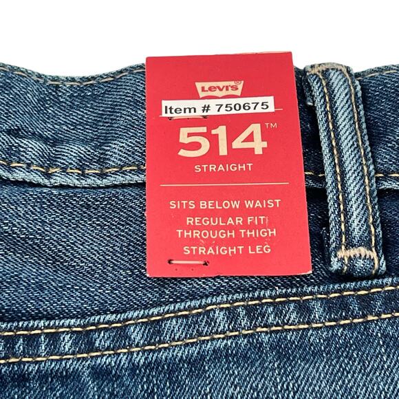 Levi’s 514 Authentic Fit Straight men’s medium wash jeans - Picture 11 of 14